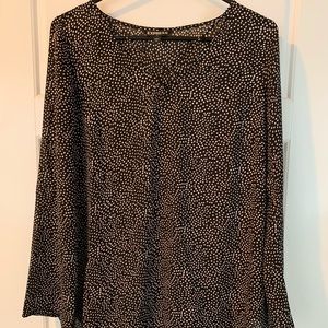 Express long sleeve blouse size small black